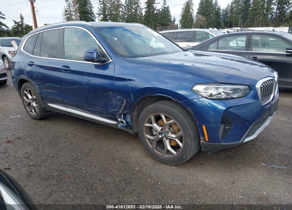 2022 BMW X3 XDRIVE30I VIN: 5UX53DP03N9K76636