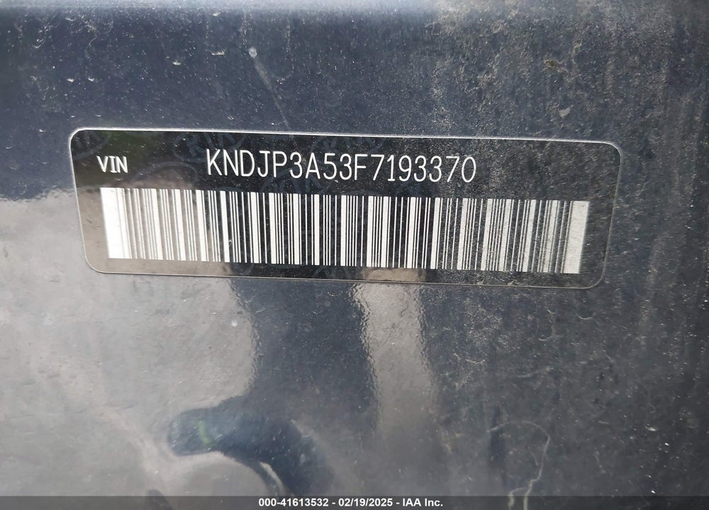 2015 KIA SOUL VIN: KNDJP3A53F7193370
