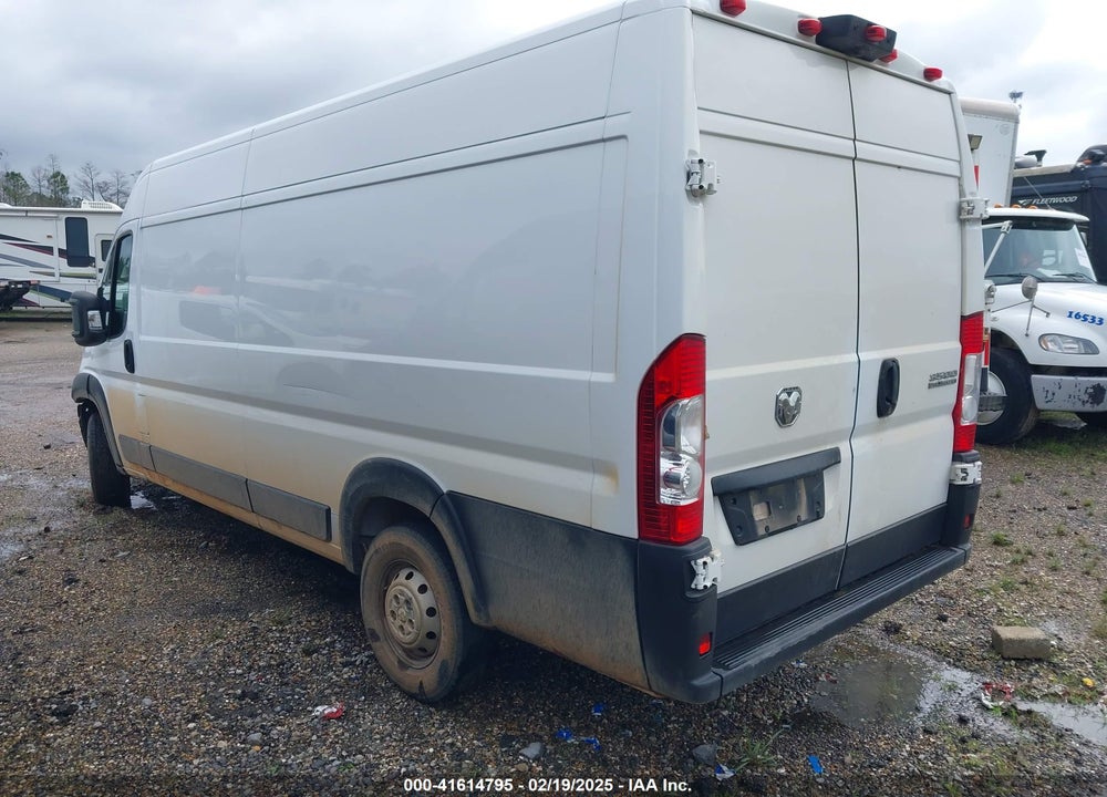 2023 RAM PROMASTER 3500 CARGO VAN HIGH ROOF 159 WB EXT VIN: 3C6MRVJG9PE521128