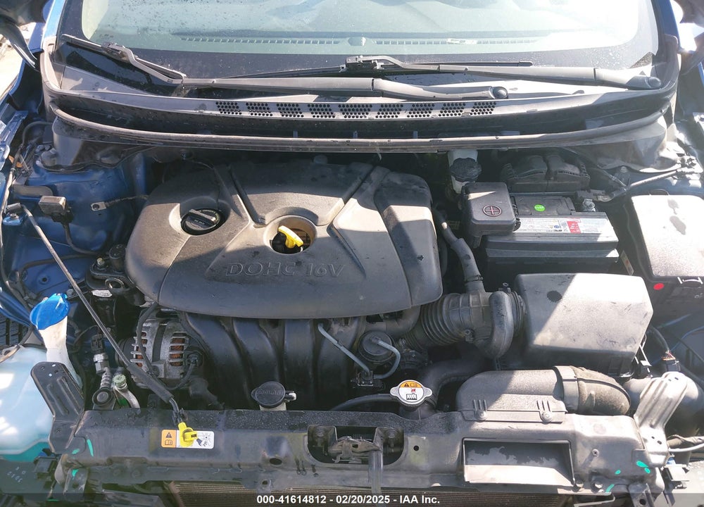 2014 HYUNDAI ELANTRA VIN: KMHDH4AE9EU186922