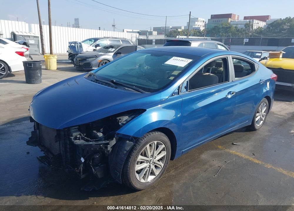 2014 HYUNDAI ELANTRA VIN: KMHDH4AE9EU186922