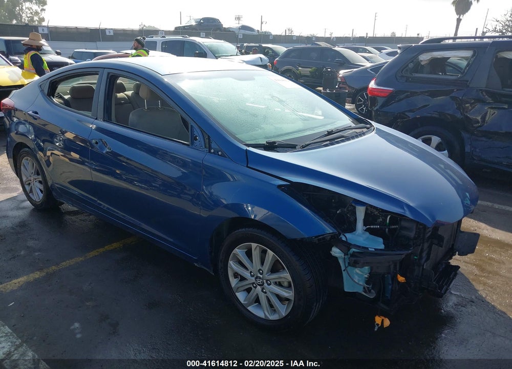 2014 HYUNDAI ELANTRA VIN: KMHDH4AE9EU186922