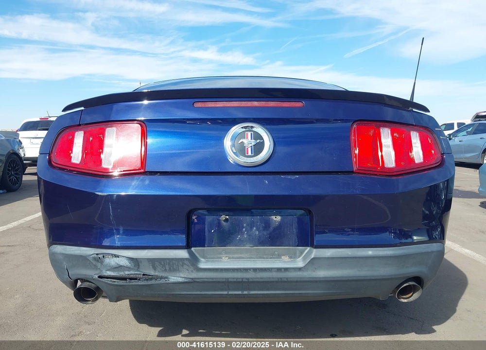 2012 FORD MUSTANG V6 VIN: 1ZVBP8AM5C5244879