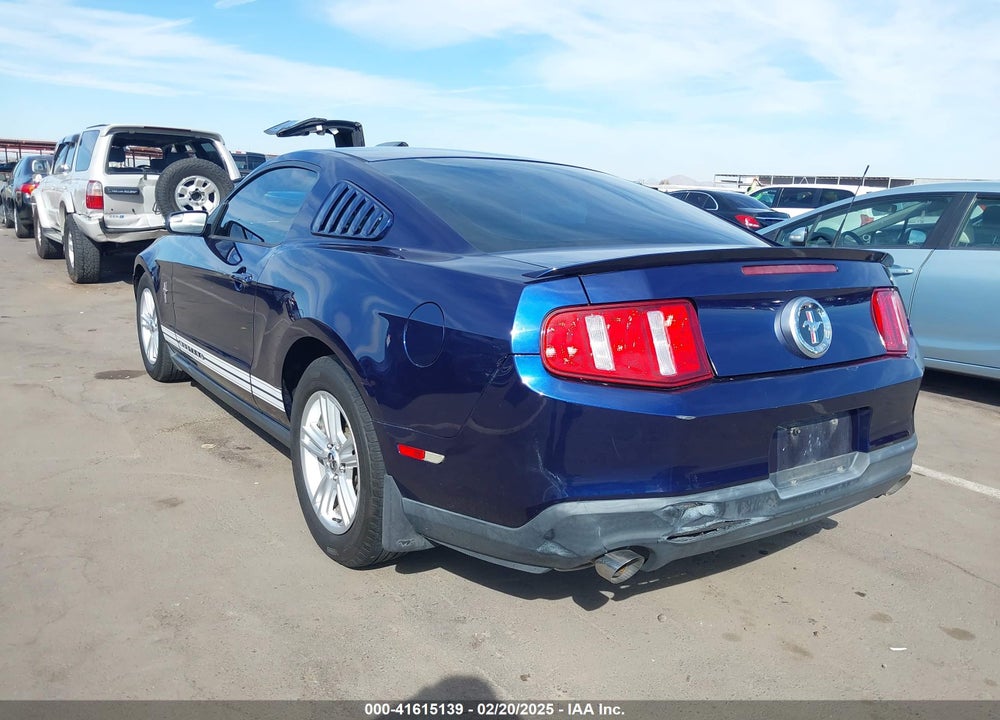 2012 FORD MUSTANG V6 VIN: 1ZVBP8AM5C5244879