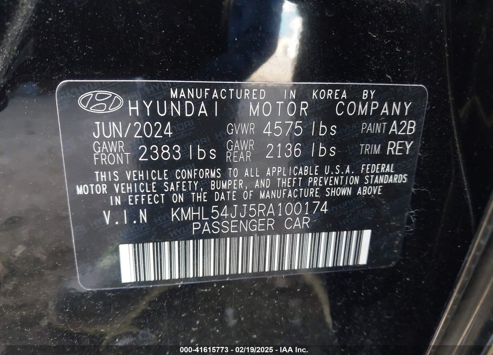 2024 HYUNDAI SONATA HYBRID LIMITED VIN: KMHL54JJ5RA100174