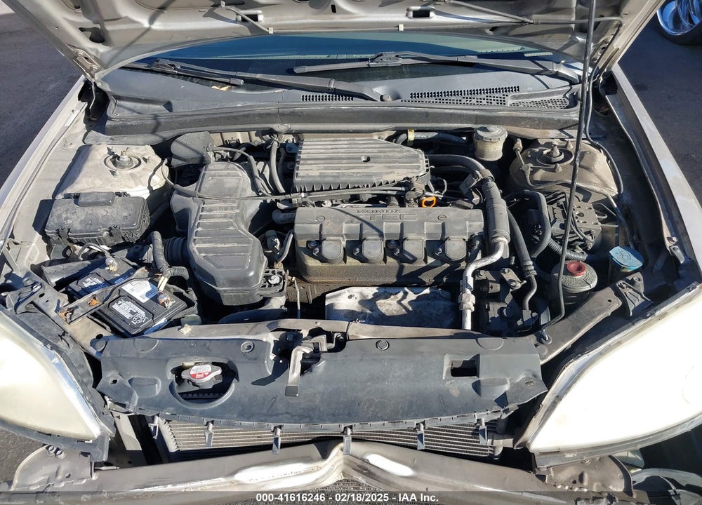 2001 HONDA CIVIC EX VIN: JHMES267X1S003489