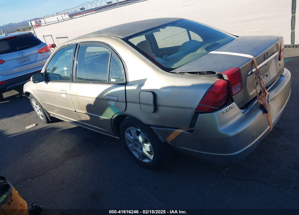 2001 HONDA CIVIC EX VIN: JHMES267X1S003489