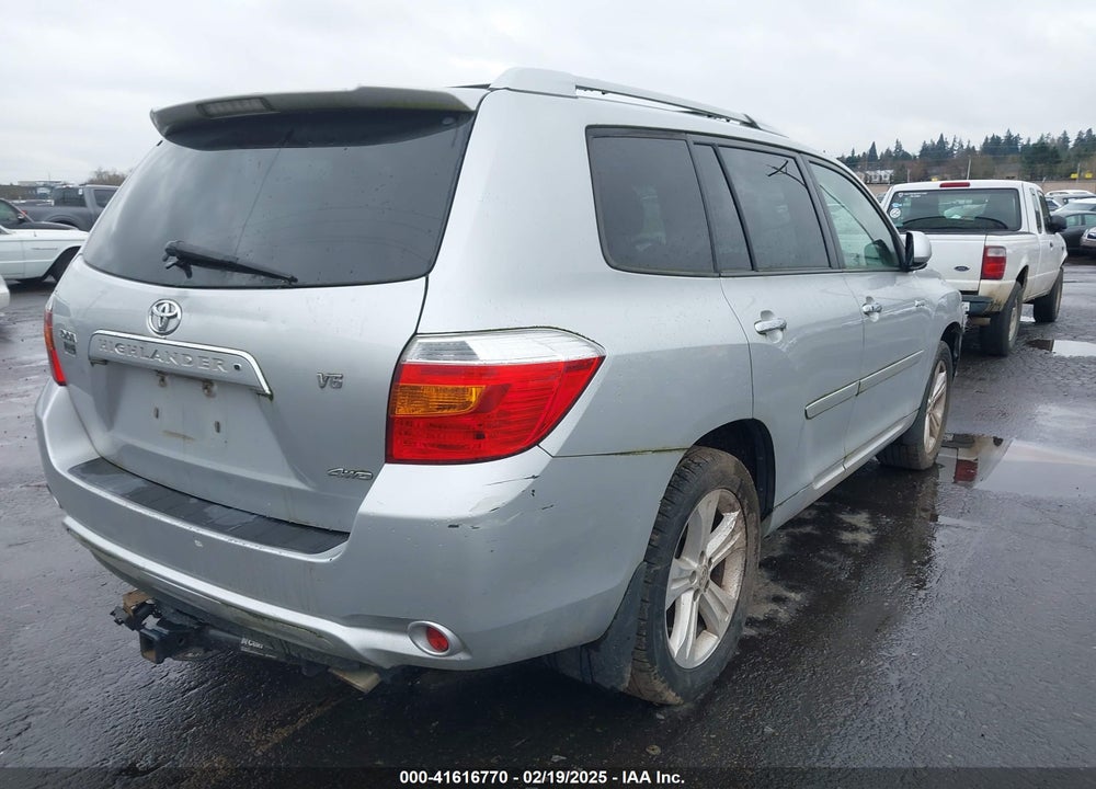 2008 TOYOTA HIGHLANDER LIMITED VIN: JTEES42A982074882