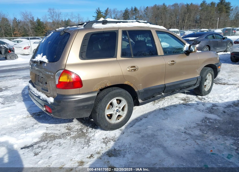 2004 HYUNDAI SANTA FE GLS VIN: KM8SC13D04U739576