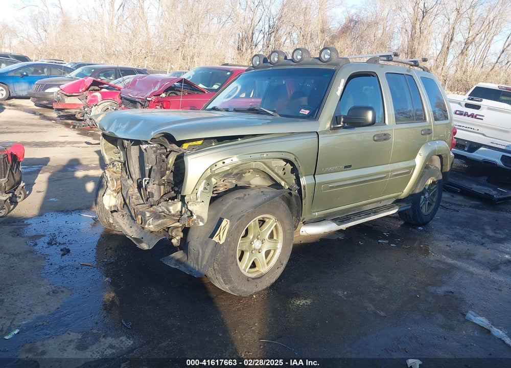 2002 JEEP LIBERTY RENEGADE VIN: 1J4GK38K52W295266