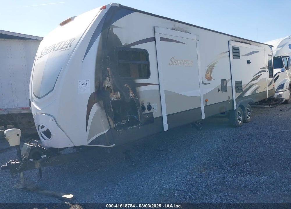 2013 KEYSTONE RV TRAVEL TRAILER VIN: 4YDT33123D1530501