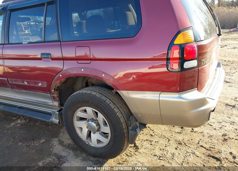 2000 MITSUBISHI MONTERO SPORT LS/XLS VIN: JA4MT31H9YP016533
