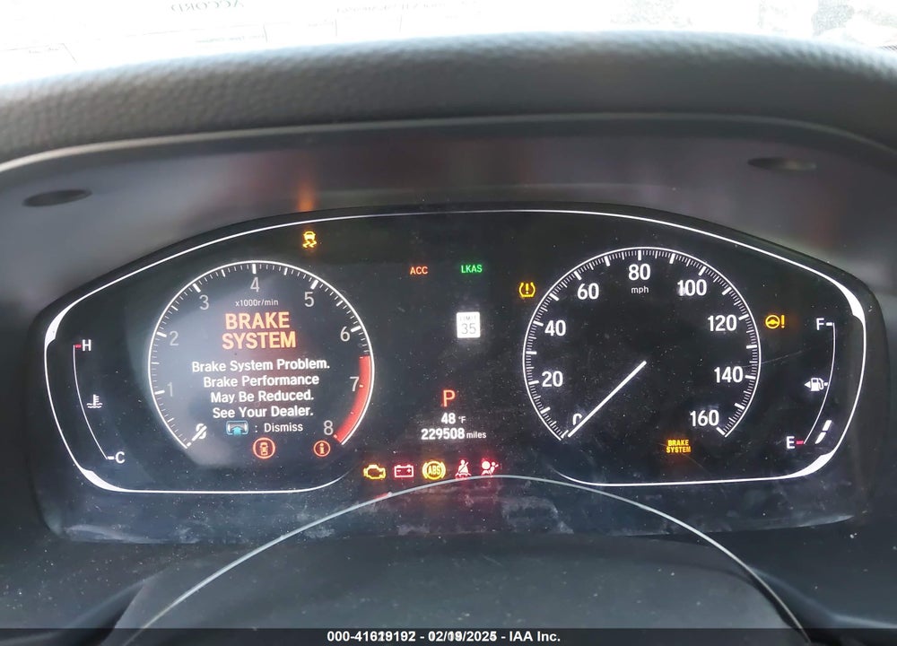2019 HONDA ACCORD VIN: 1HGCV1F35KA006364