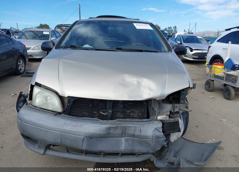 2001 TOYOTA SIENNA LE VIN: 4T3ZF13C81U371924