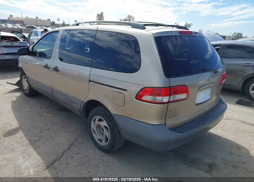 2001 TOYOTA SIENNA LE VIN: 4T3ZF13C81U371924