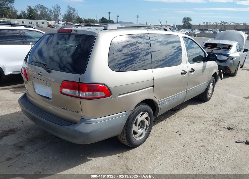 2001 TOYOTA SIENNA LE VIN: 4T3ZF13C81U371924