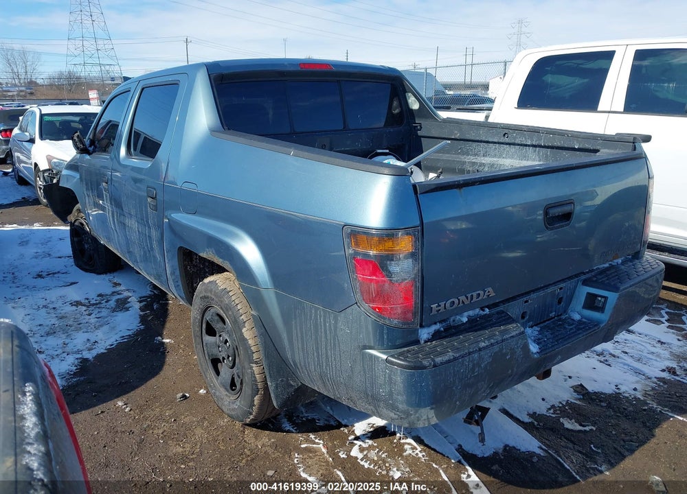 2008 HONDA RIDGELINE RT VIN: 2HJYK16278H532554