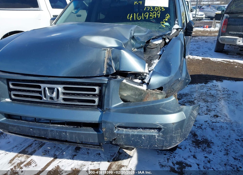 2008 HONDA RIDGELINE RT VIN: 2HJYK16278H532554