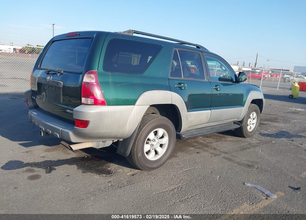 2003 TOYOTA 4RUNNER SR5 V8 VIN: JTEZT14R630008021