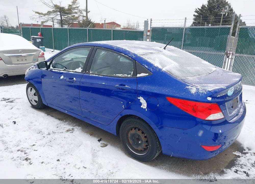 2013 HYUNDAI ACCENT GLS VIN: KMHCT4AEXDU486817