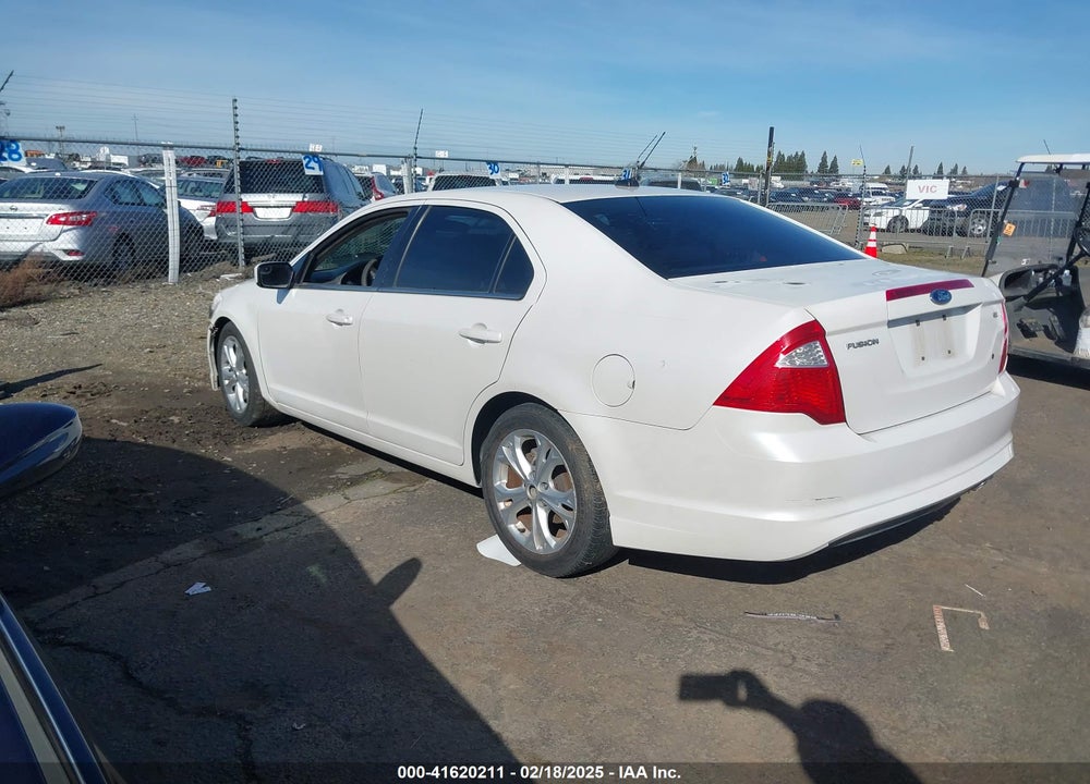 2012 FORD FUSION SE VIN: 3FAHP0HA6CR381956