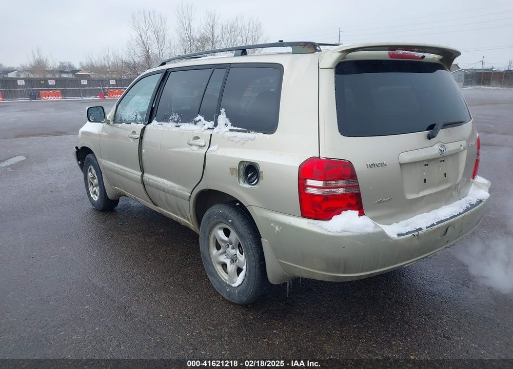 2001 TOYOTA HIGHLANDER VIN: JTEHD21A710005249