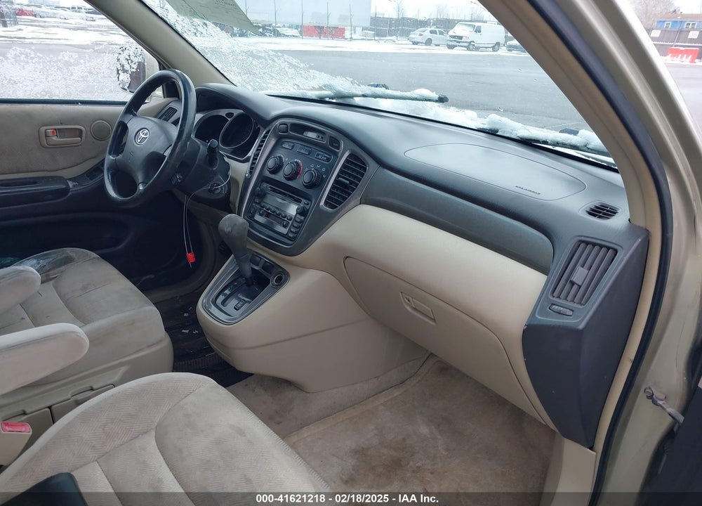 2001 TOYOTA HIGHLANDER VIN: JTEHD21A710005249