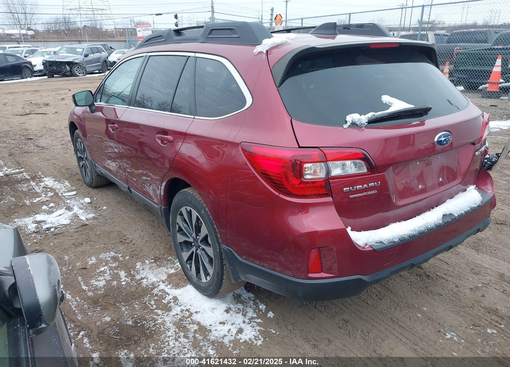 2016 SUBARU OUTBACK 2.5I LIMITED VIN: 4S4BSBNC6G3267519