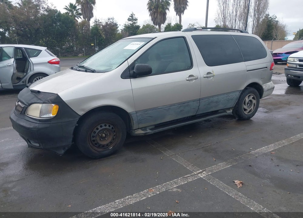 2001 TOYOTA SIENNA LE VIN: 4T3ZF13CX1U346927