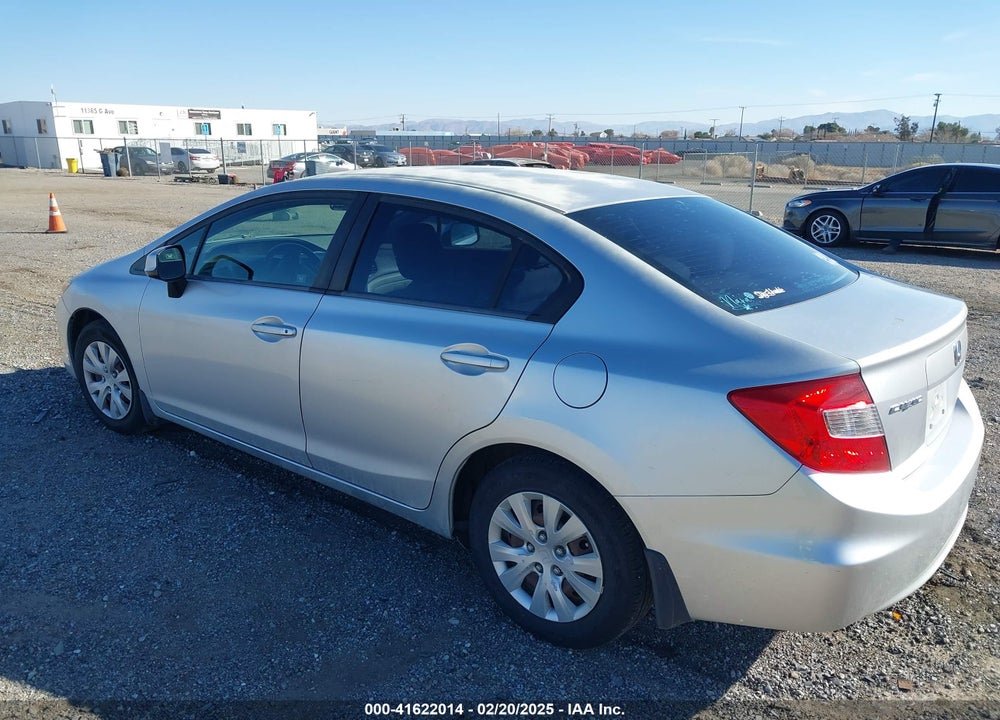 2012 HONDA CIVIC VIN: 2HGFB2F5XCH321015