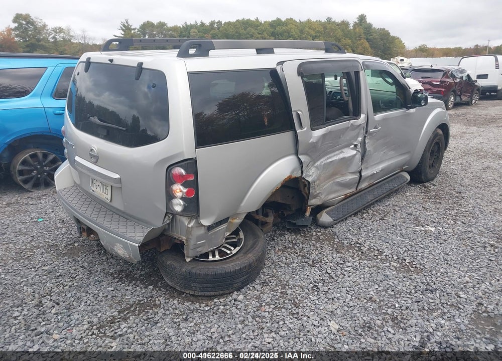 2008 NISSAN PATHFINDER S VIN: 5N1AR18B68C626549