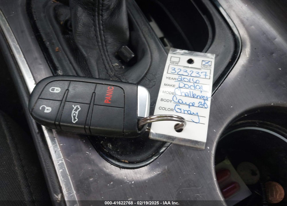 2016 DODGE CHALLENGER SXT VIN: 2C3CDZAG6GH323237