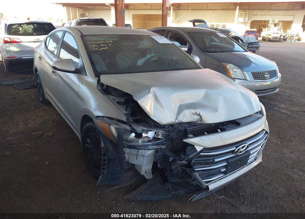 2017 HYUNDAI ELANTRA VIN: KMHD74LF3HU093391