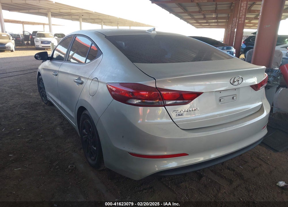 2017 HYUNDAI ELANTRA VIN: KMHD74LF3HU093391