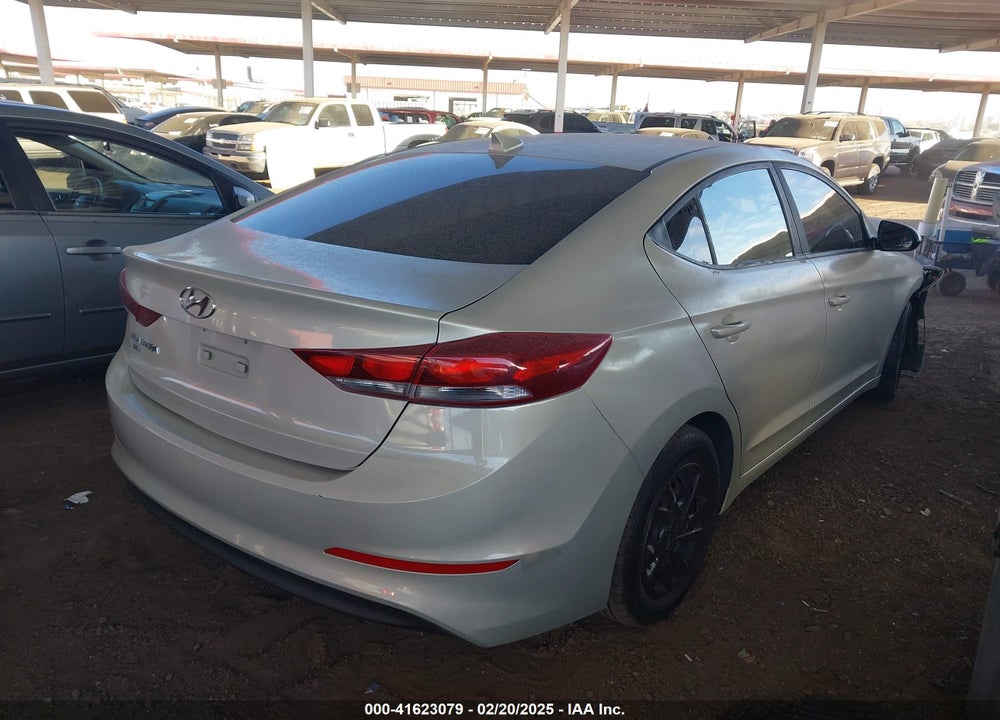 2017 HYUNDAI ELANTRA VIN: KMHD74LF3HU093391
