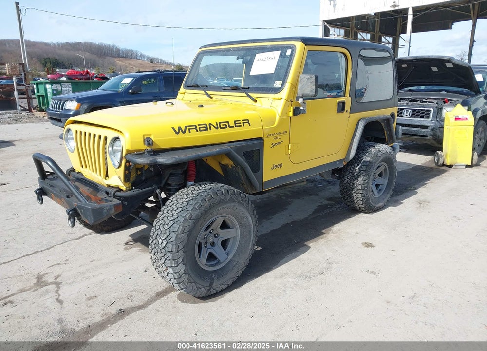 2000 JEEP WRANGLER SPORT VIN: 1J4FA49S5YP791447