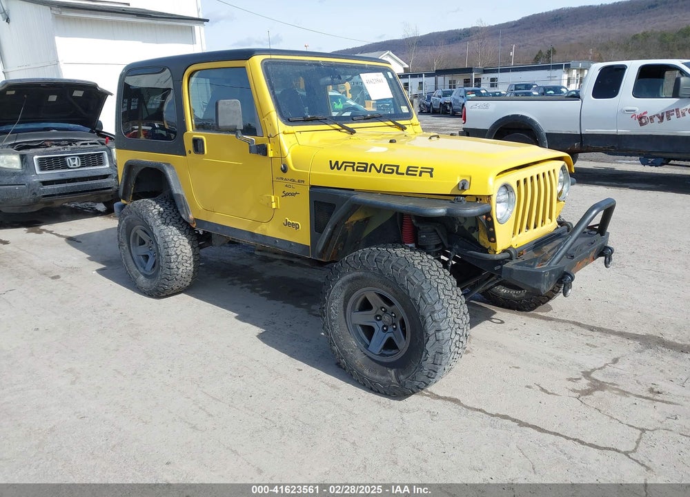 2000 JEEP WRANGLER SPORT VIN: 1J4FA49S5YP791447