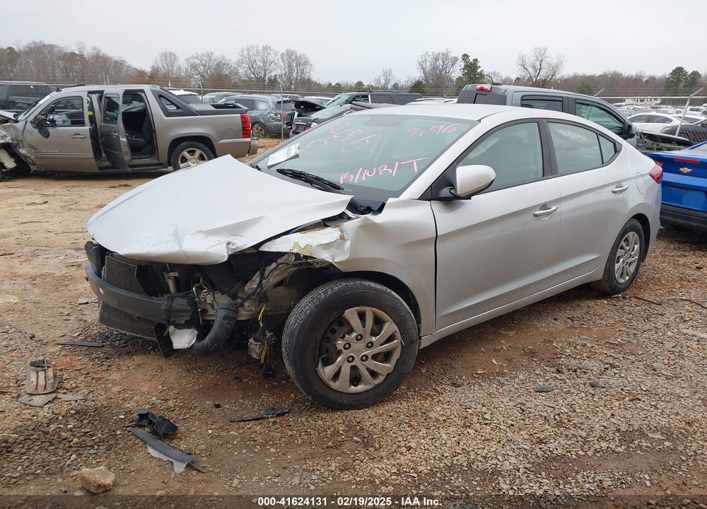 2017 HYUNDAI ELANTRA VIN: KMHD74LF6HU367196