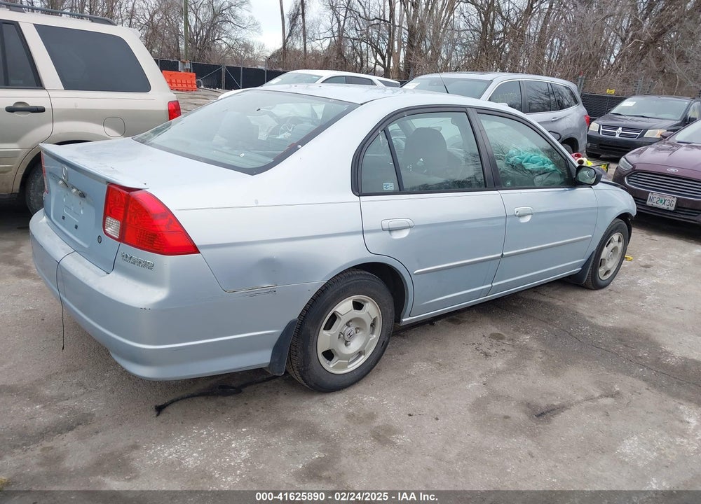 2005 HONDA CIVIC HYBRID VIN: JHMES96695S011542