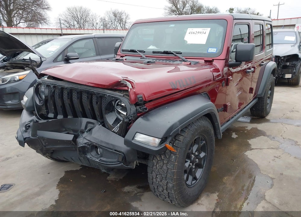 2021 JEEP WRANGLER UNLIMITED WILLYS 4X4 VIN: 1C4HJXDN9MW777830