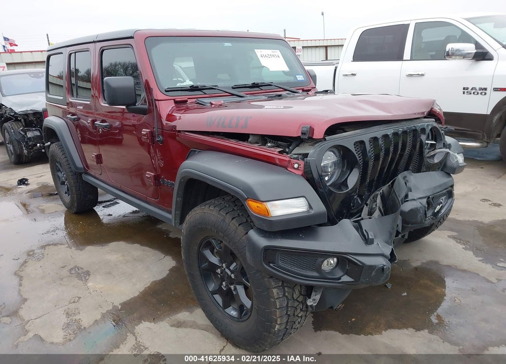 2021 JEEP WRANGLER UNLIMITED WILLYS 4X4 VIN: 1C4HJXDN9MW777830
