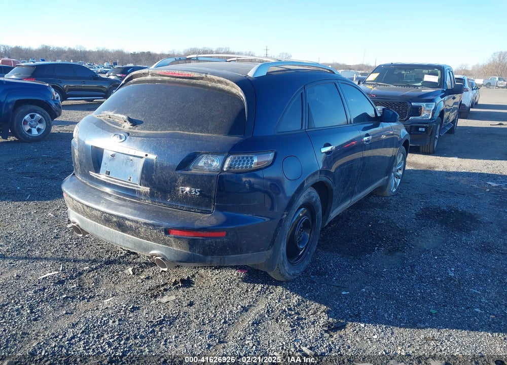 2005 INFINITI FX35 VIN: JNRAS08W75X215283