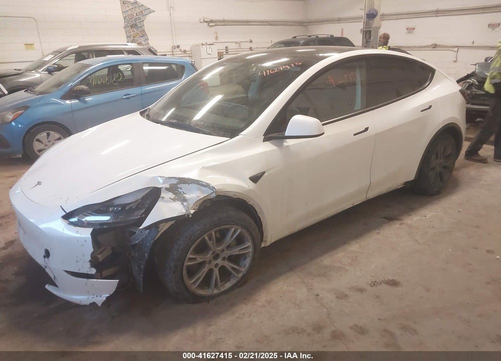 2021 TESLA MODEL Y LONG RANGE DUAL MOTOR ALL-WHEEL DRIVE VIN: 5YJYGDEE0MF142317
