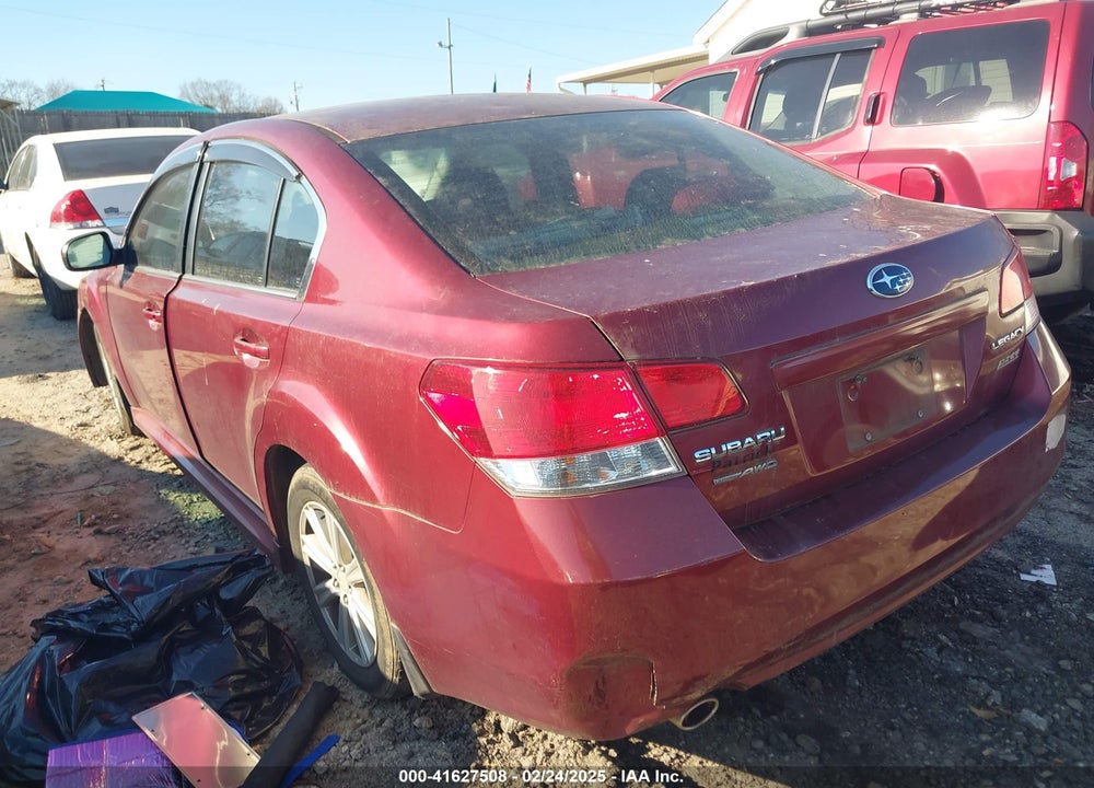 2011 SUBARU LEGACY 2.5I PREMIUM VIN: 4S3BMBC69B3250329