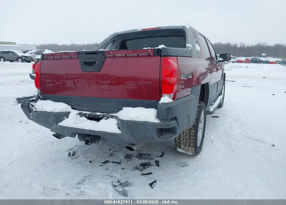 2004 CHEVROLET AVALANCHE 1500 VIN: 3GNEK12T34G169046