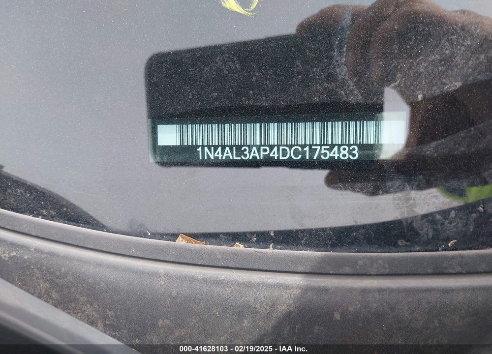 2013 NISSAN ALTIMA VIN: 1N4AL3AP4DC175483