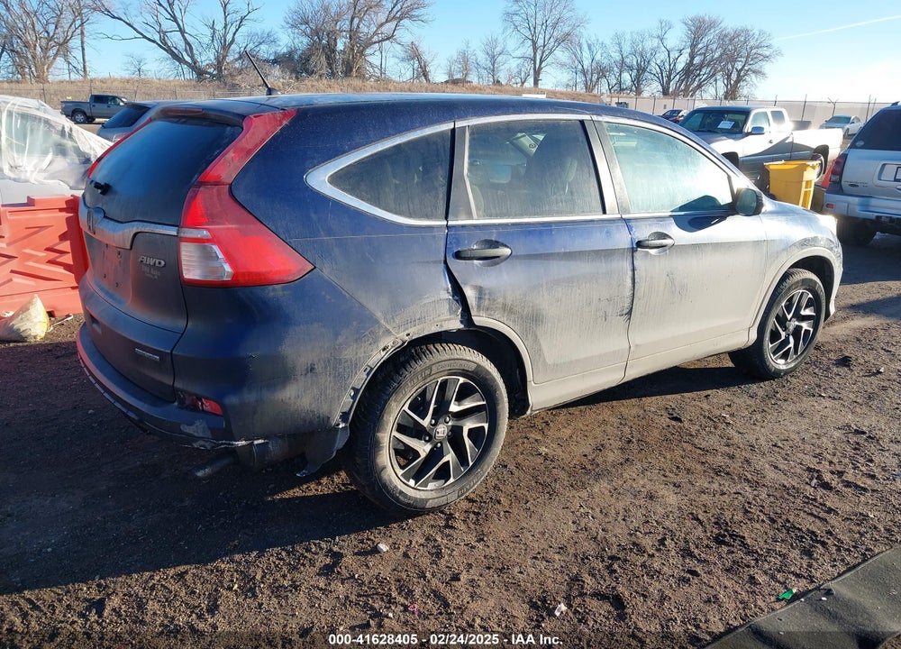 2016 HONDA CR-V SE VIN: 5J6RM4H44GL096745