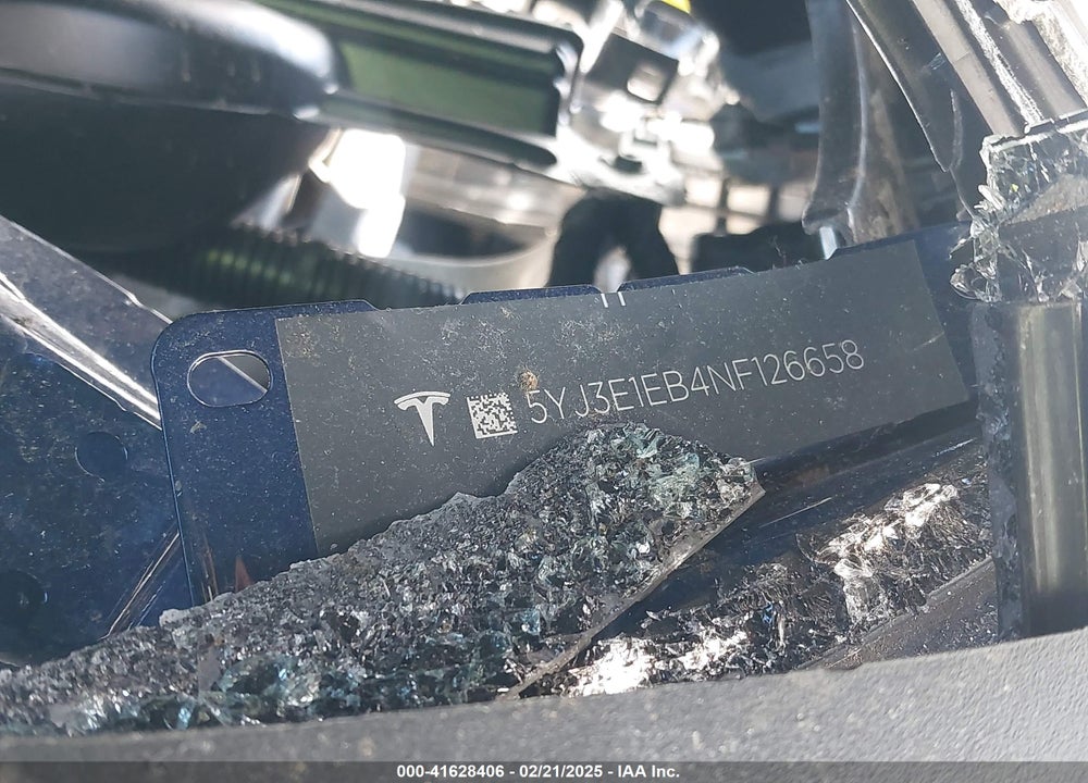 2022 TESLA MODEL 3 VIN: 5YJ3E1EB4NF126658