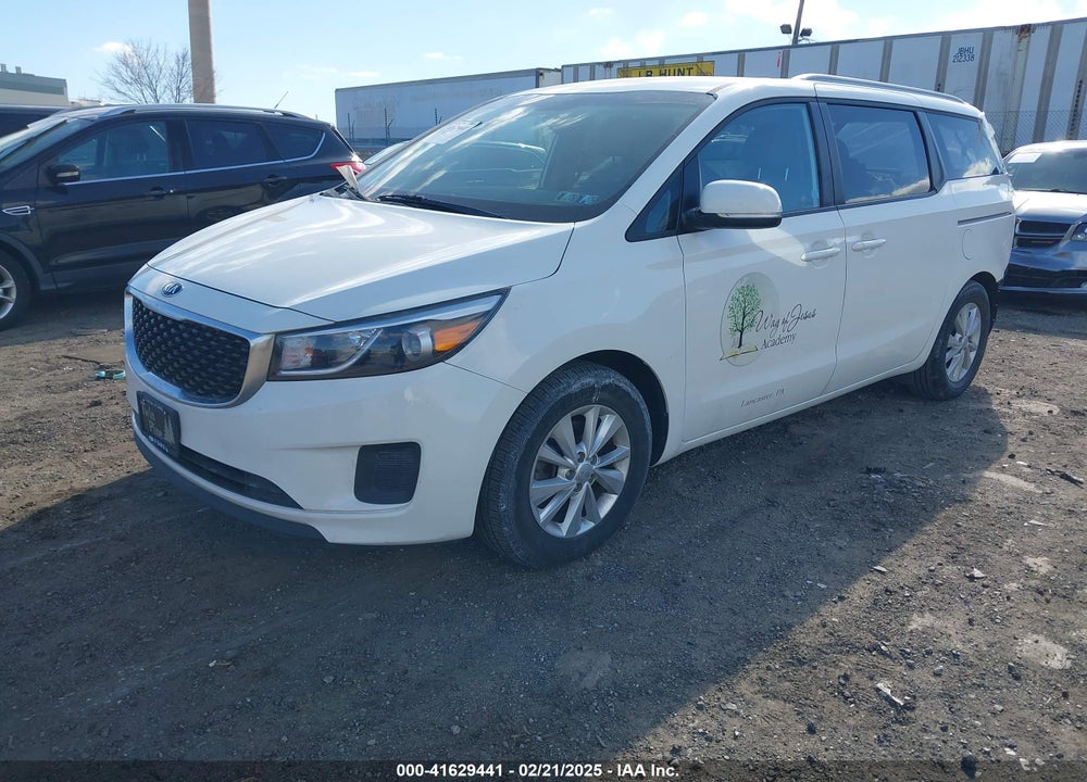 2016 KIA SEDONA LX VIN: KNDMB5C1XG6192788