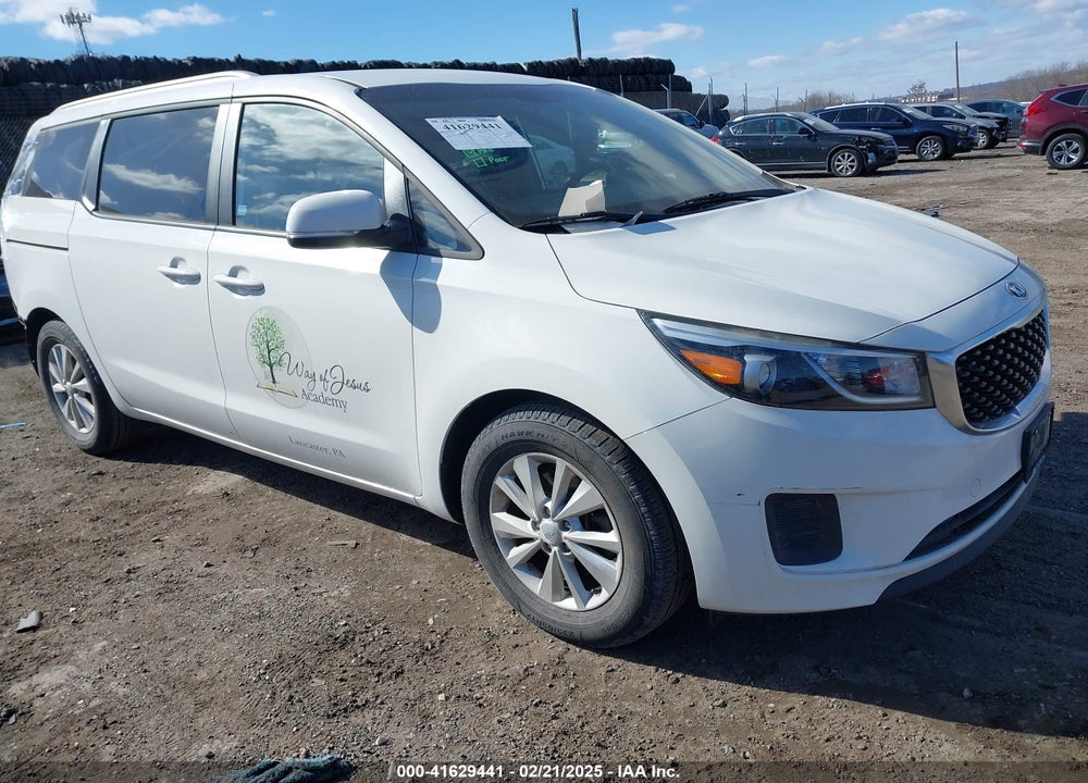 2016 KIA SEDONA LX VIN: KNDMB5C1XG6192788